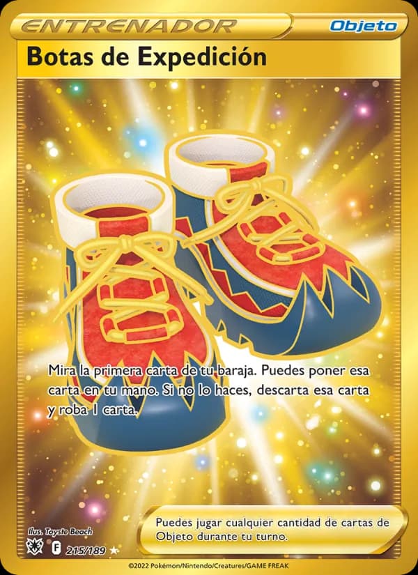 Botas de Expedición card in Spanish