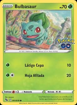 Bulbasaur card in Spanish