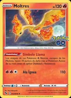 Moltres card in Spanish
