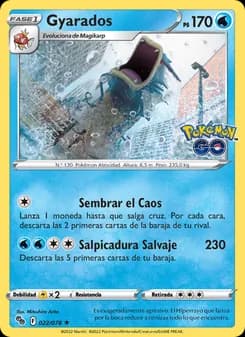 Gyarados card in Spanish