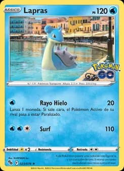 Lapras card in Spanish