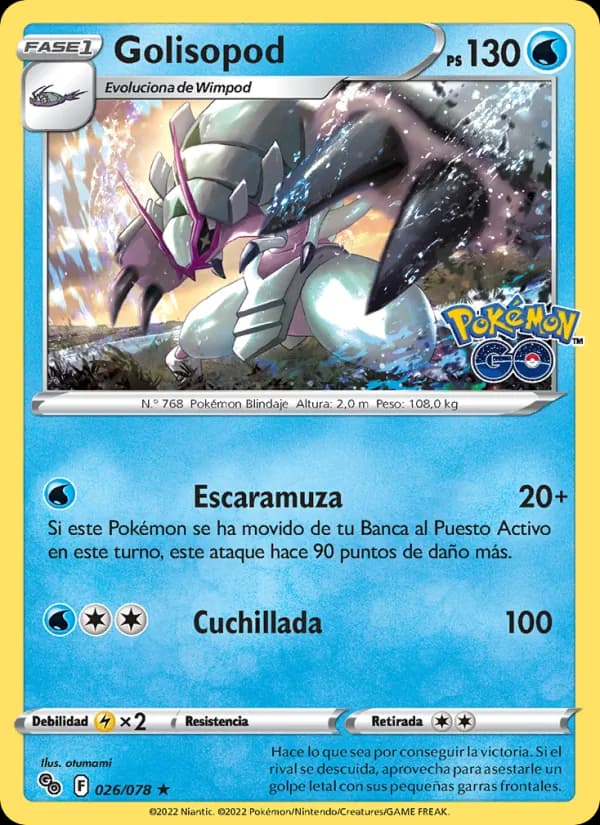 Golisopod card in Spanish