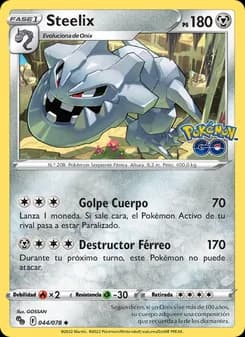 Steelix card in Spanish