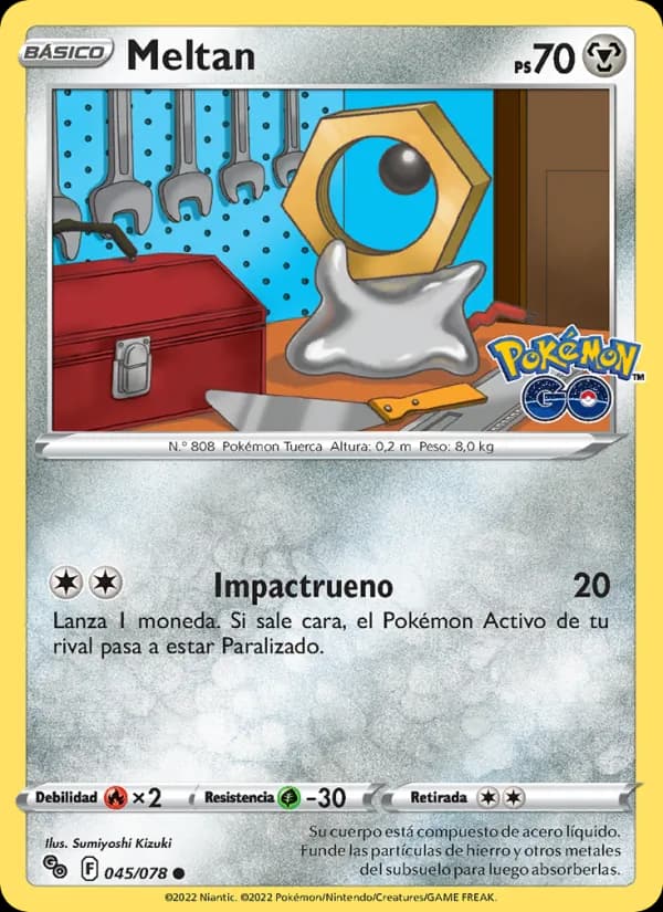 Meltan card in Spanish