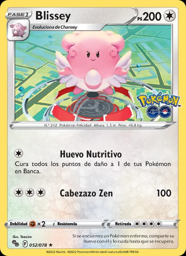 Blissey card in Spanish