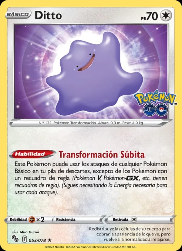 Ditto card in Spanish
