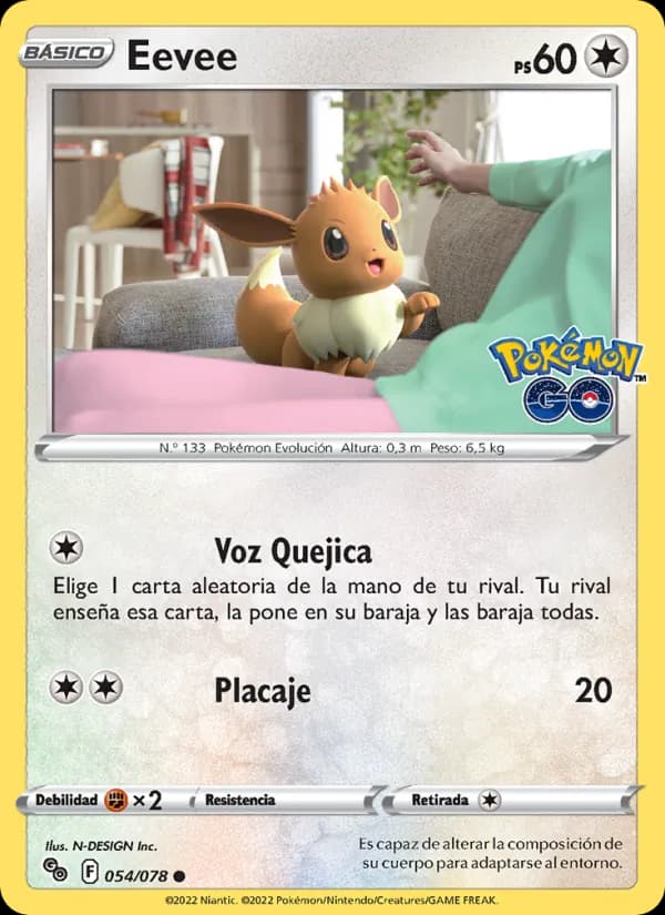 Eevee card in Spanish