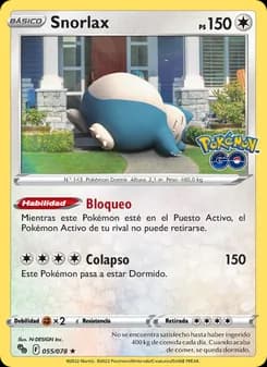 Snorlax card in Spanish