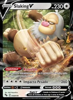 Slaking V card in Spanish