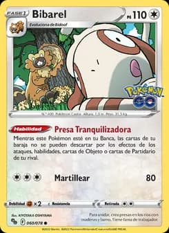Bibarel card in Spanish