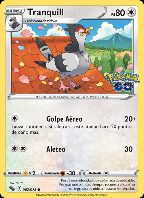Tranquill card in Spanish