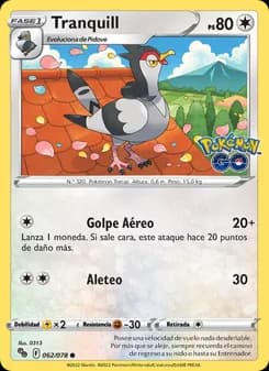 Tranquill card in Spanish