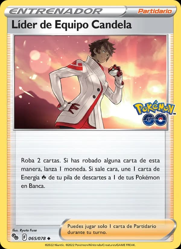 Líder de Equipo Candela card in Spanish
