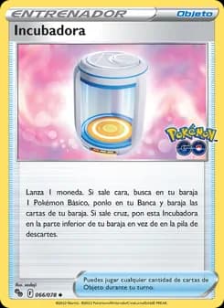 Incubadora card in Spanish