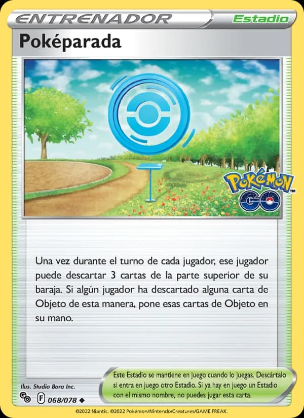 Poképarada card in Spanish