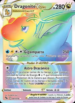 Dragonite V-ASTRO card in Spanish