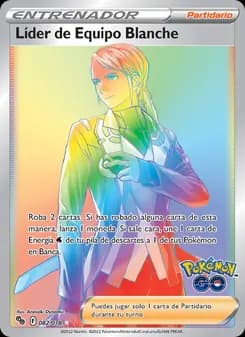 Líder de Equipo Blanche card in Spanish