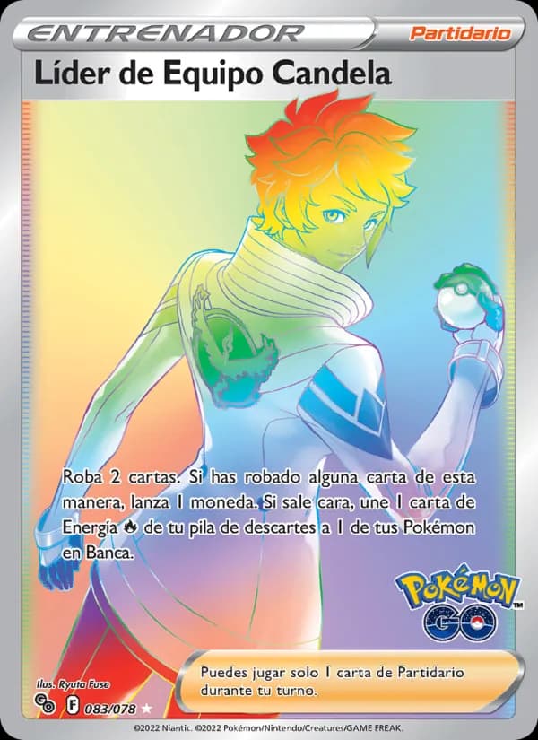 Líder de Equipo Candela card in Spanish