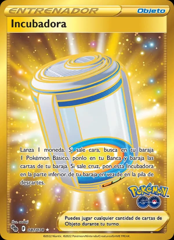 Incubadora card in Spanish