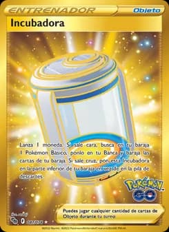 Incubadora card in Spanish