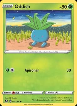 Oddish card in Spanish