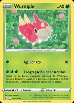 Wurmple card in Spanish
