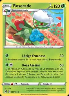 Roserade card in Spanish