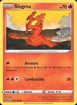 Slugma card in Spanish