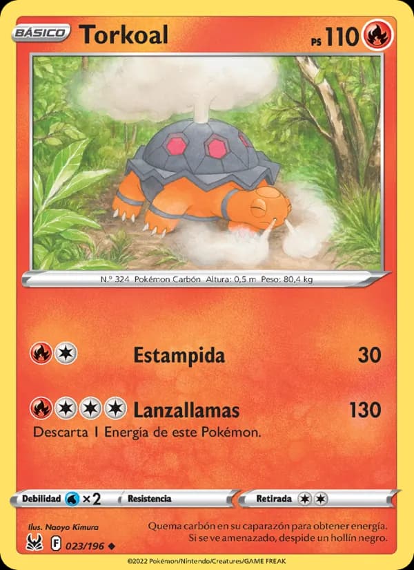 Torkoal card in Spanish