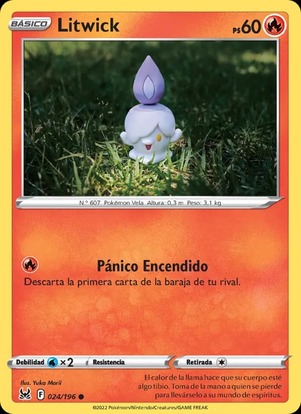 Litwick card in Spanish