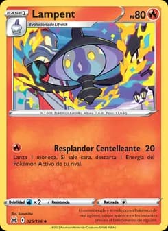Lampent card in Spanish