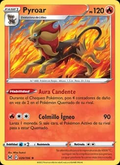 Pyroar card in Spanish