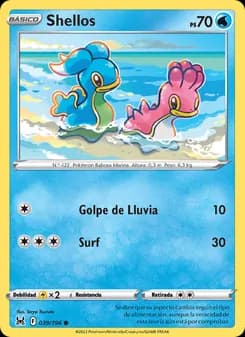 Shellos card in Spanish