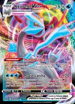 Kyurem VMAX card in Spanish