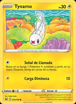 Tynamo card in Spanish
