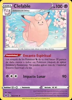 Clefable card in Spanish