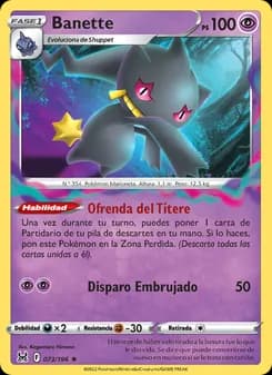Banette card in Spanish