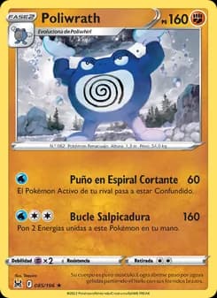 Poliwrath card in Spanish