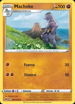 Machoke card in Spanish
