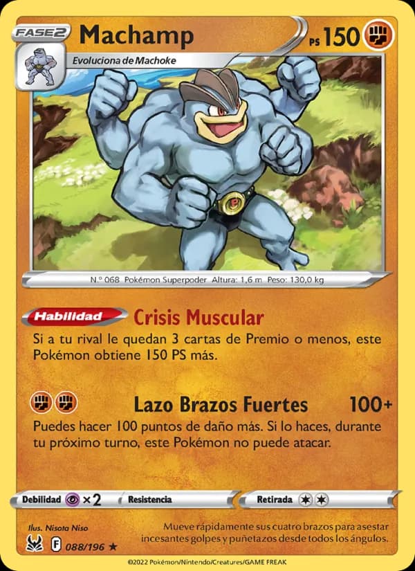 Machamp card in Spanish