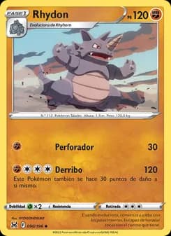 Rhydon card in Spanish