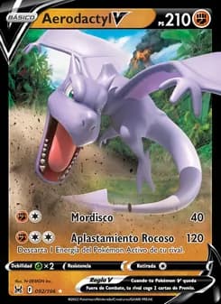 Aerodactyl V card in Spanish