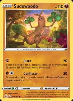 Sudowoodo card in Spanish
