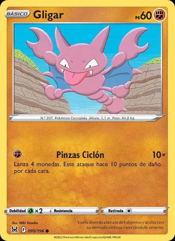 Gligar card in Spanish