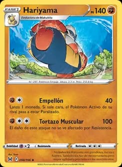 Hariyama card in Spanish