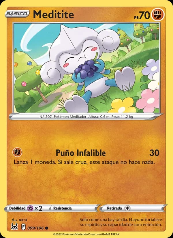 Meditite card in Spanish