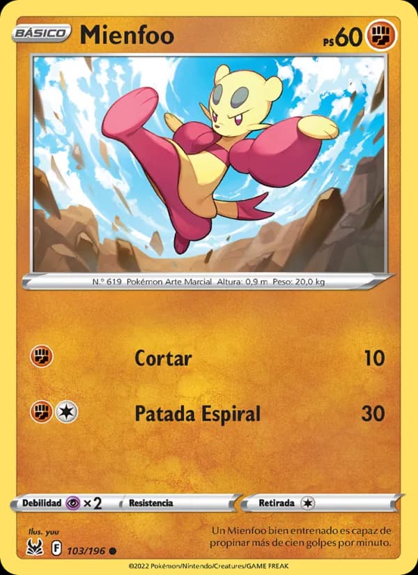 Mienfoo card in Spanish