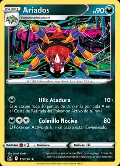 Ariados card in Spanish