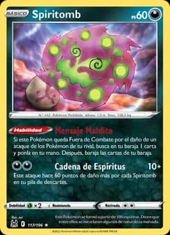Spiritomb card in Spanish