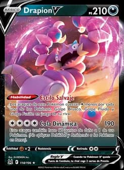 Drapion V card in Spanish